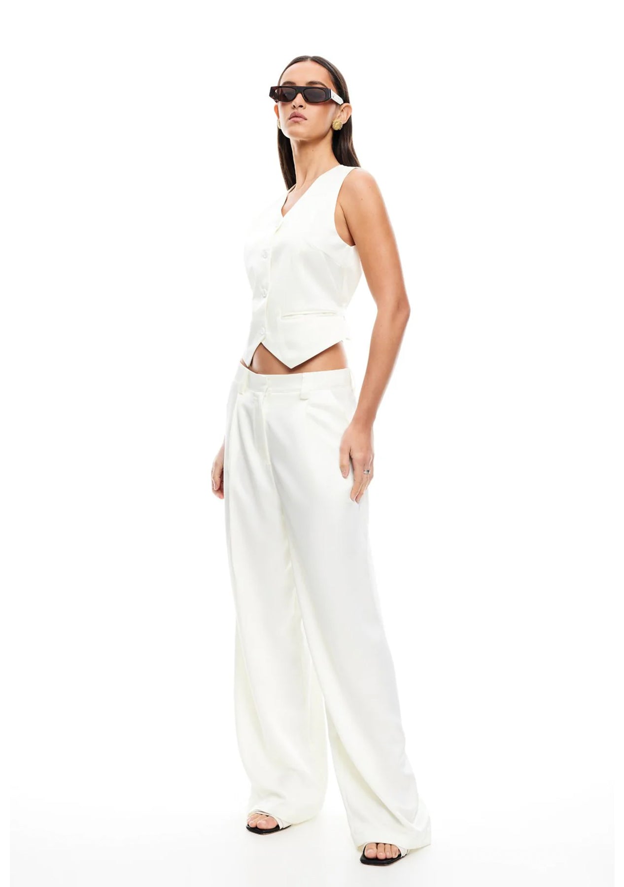 מכנסי קנדי | לבן -