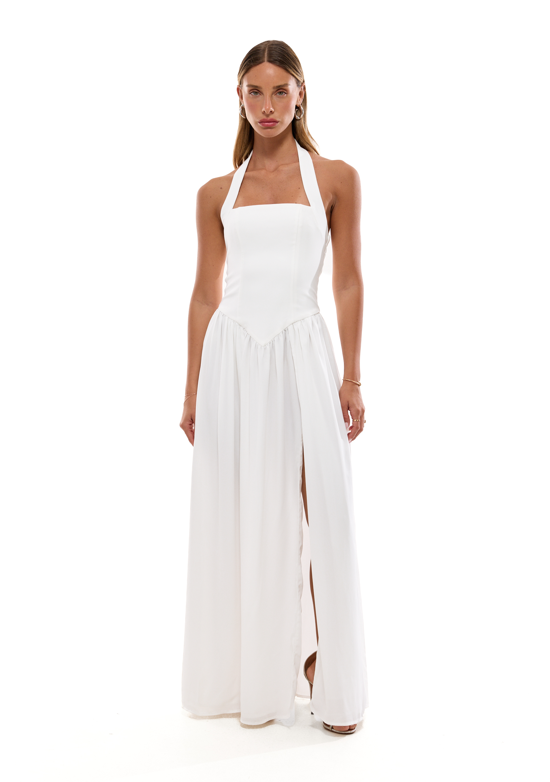 שמלת אסטל | לבן