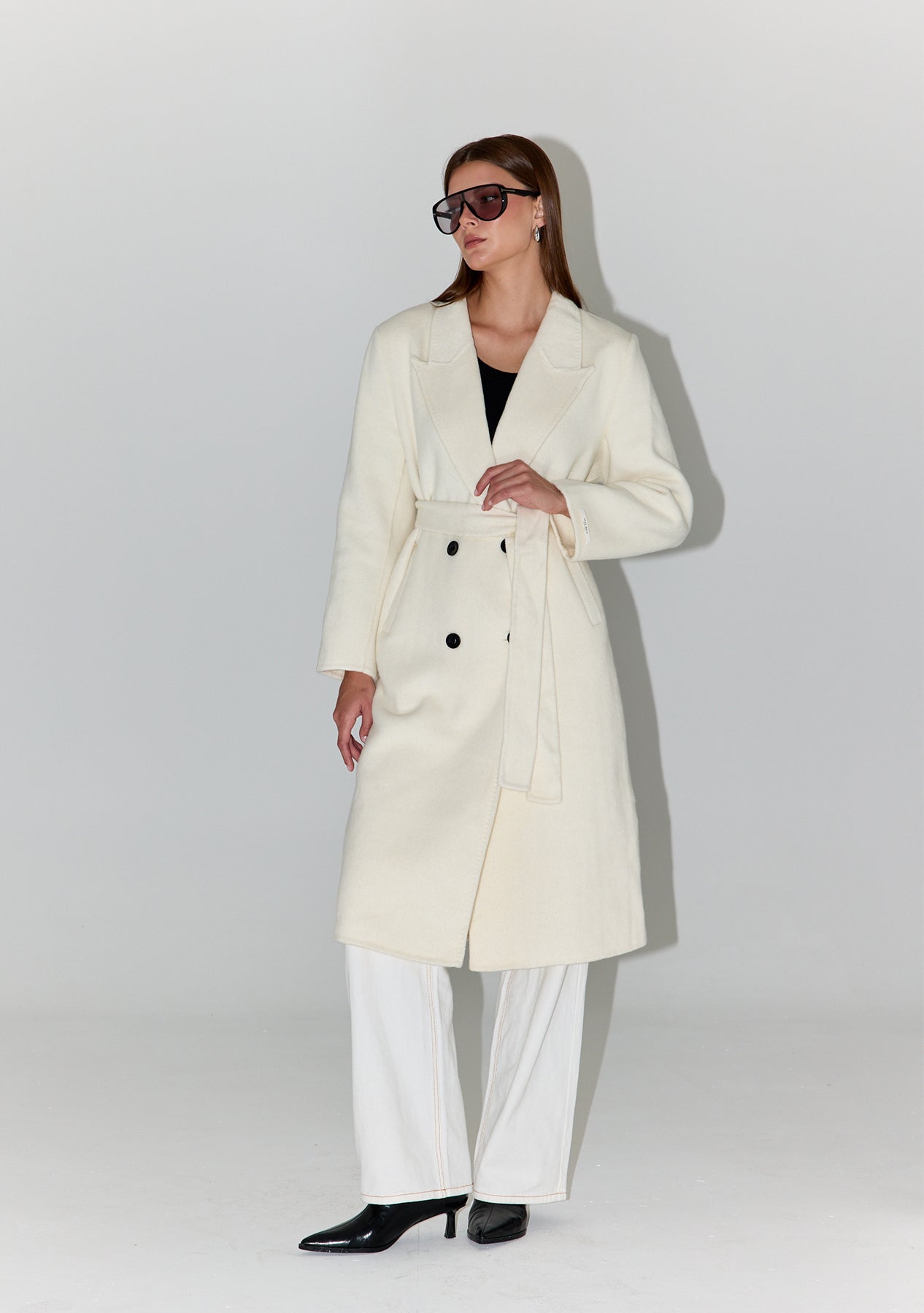 מעיל אלסה | לבן