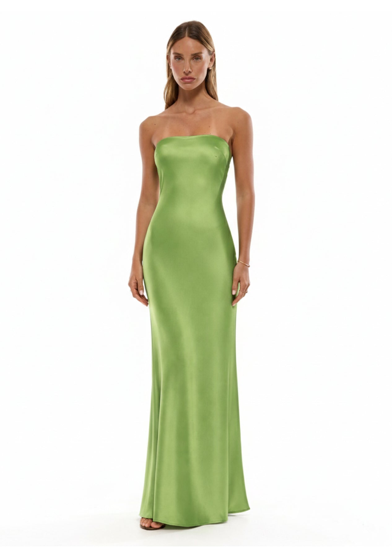 שמלת שארלוט | ירוק תפוח