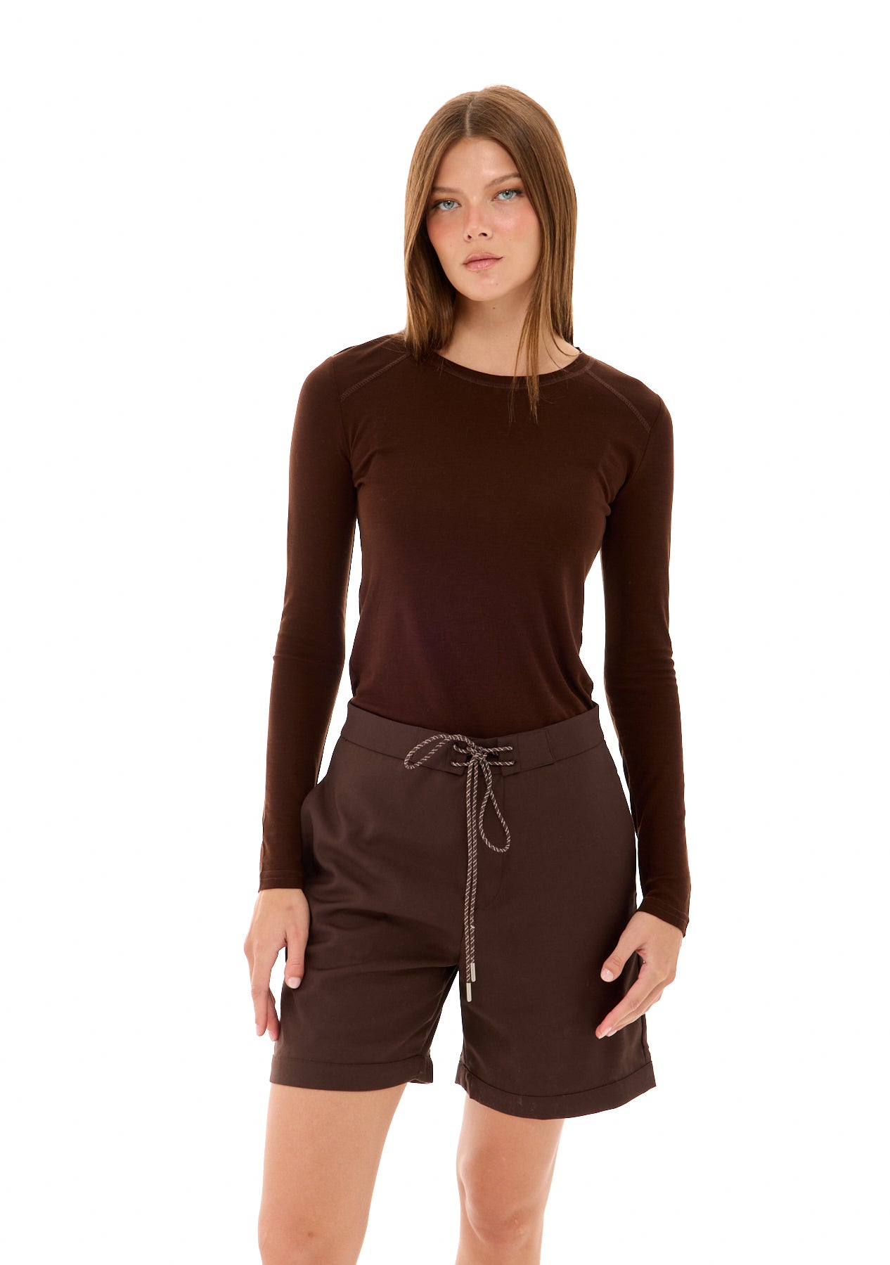 מכנסי דרו | חום