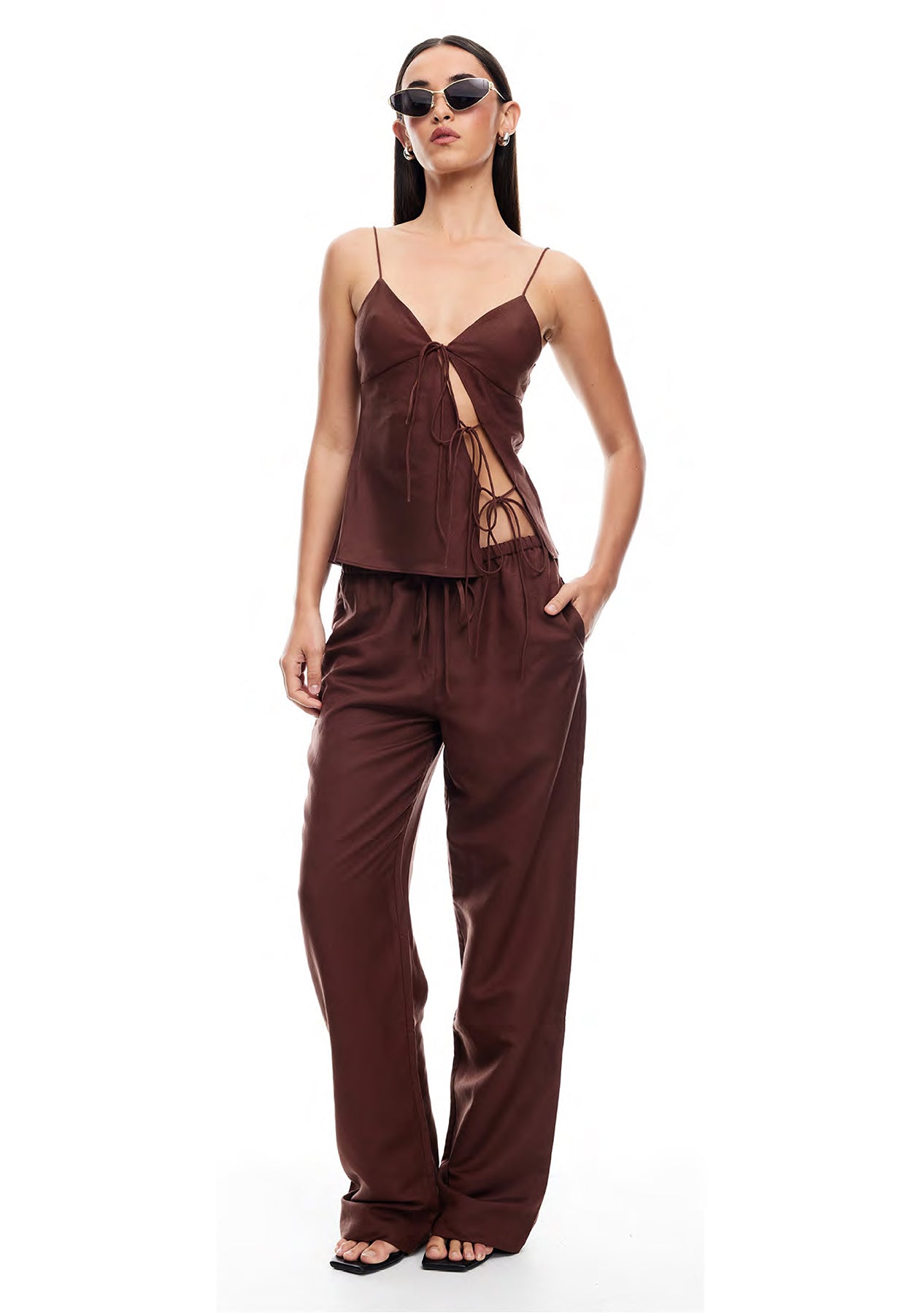 מכנסי אוליבר | שוקולד -