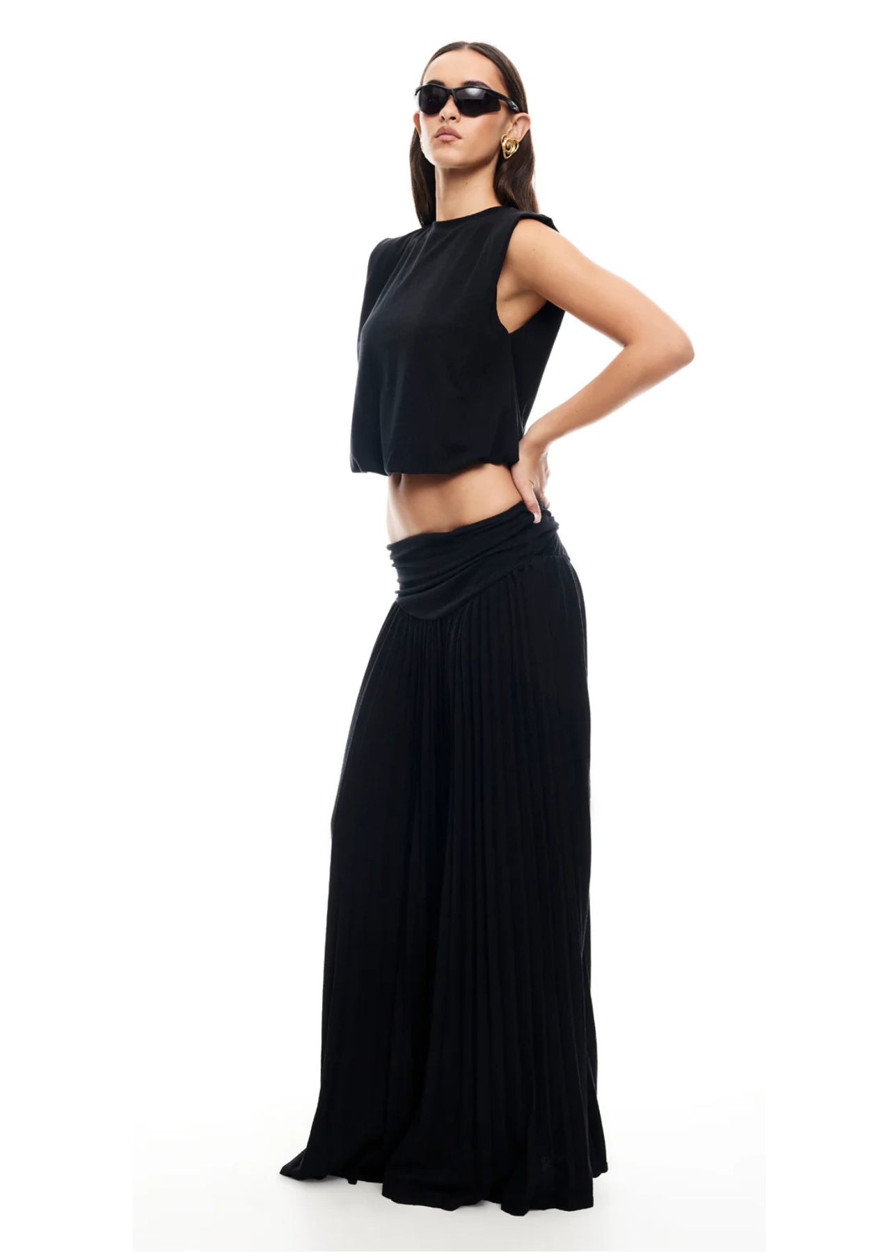 טופ אוליביה | שחור -