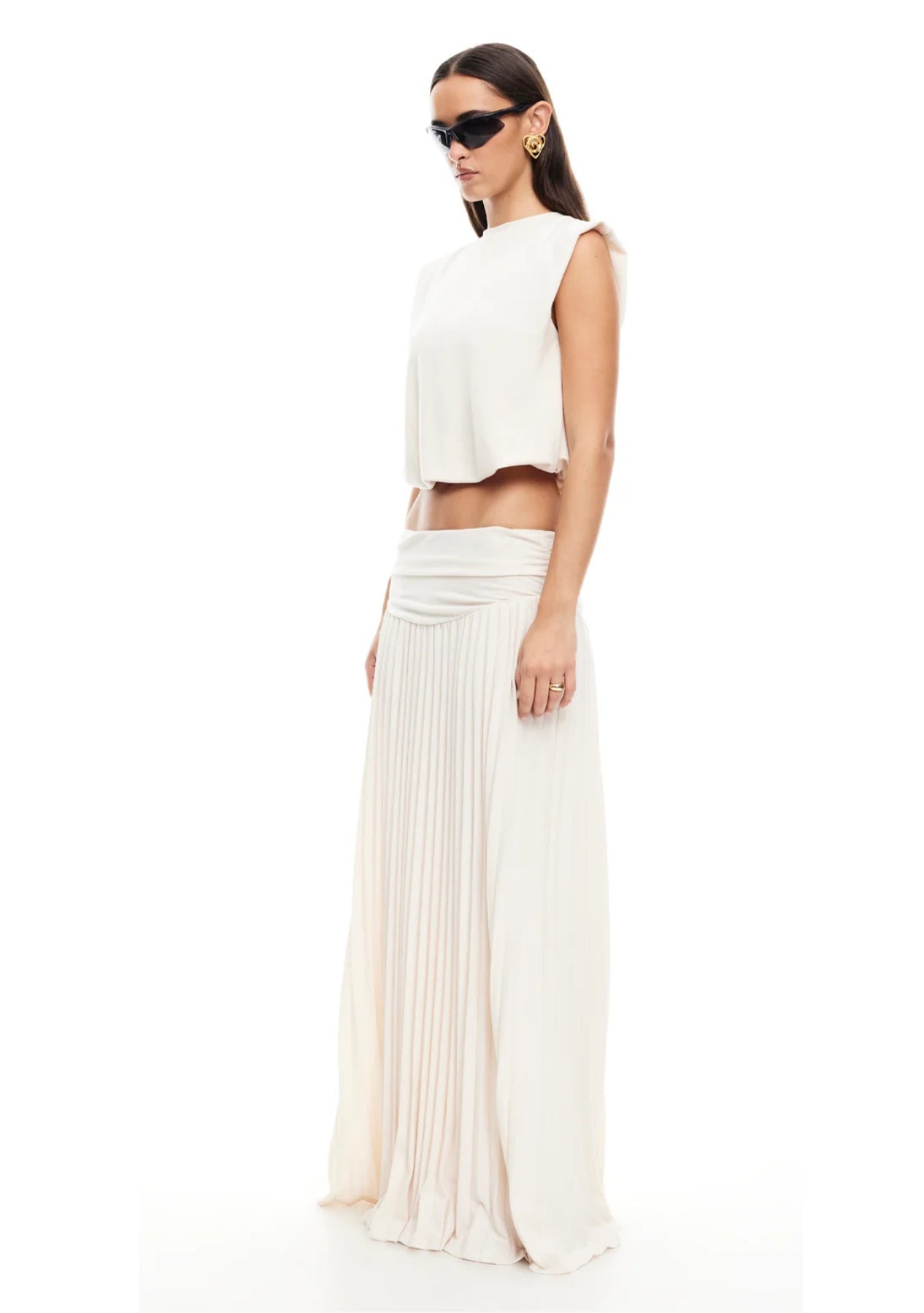 חצאית אוליביה | שמנת