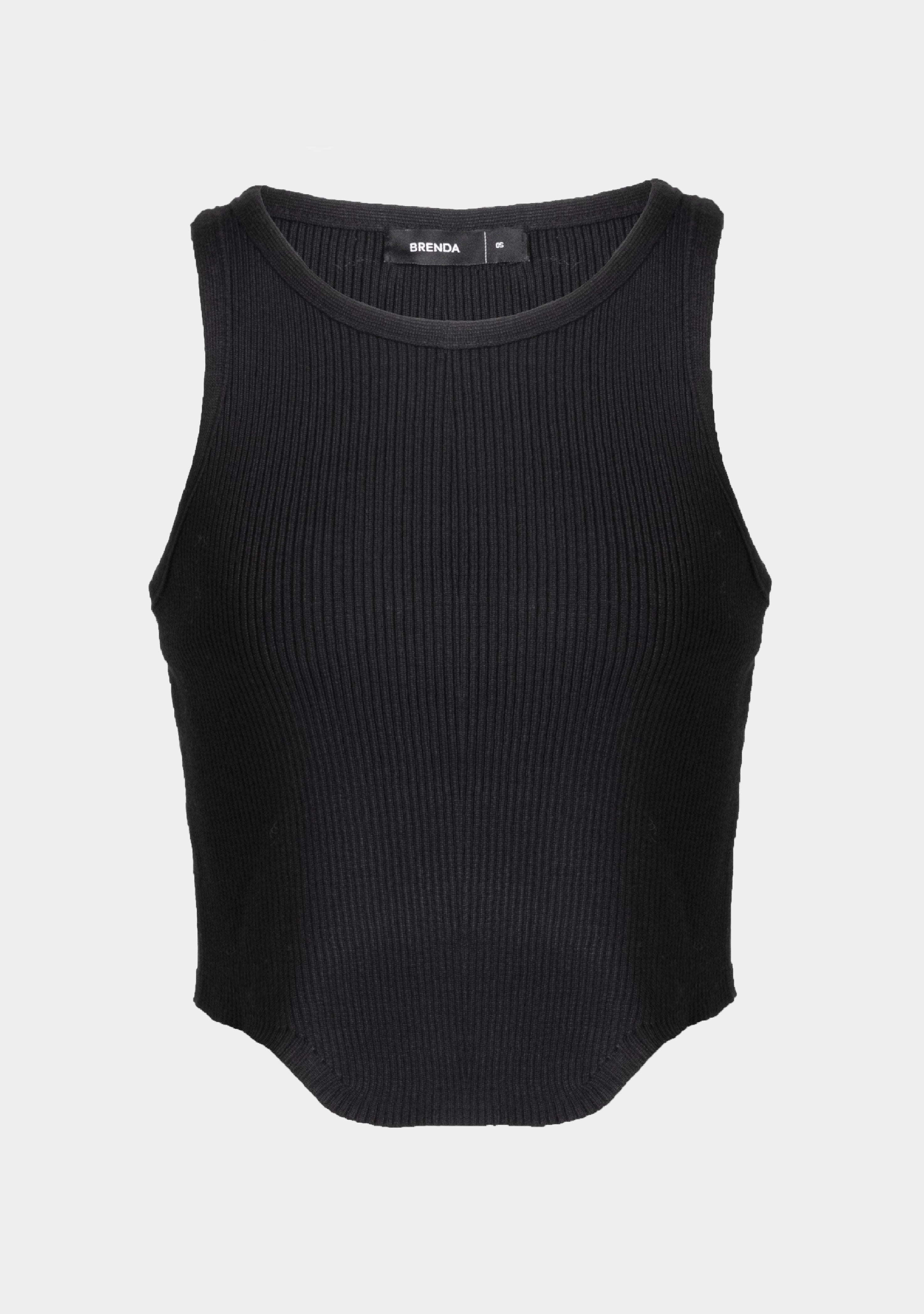 גופיית קרופ אלישה | שחור -