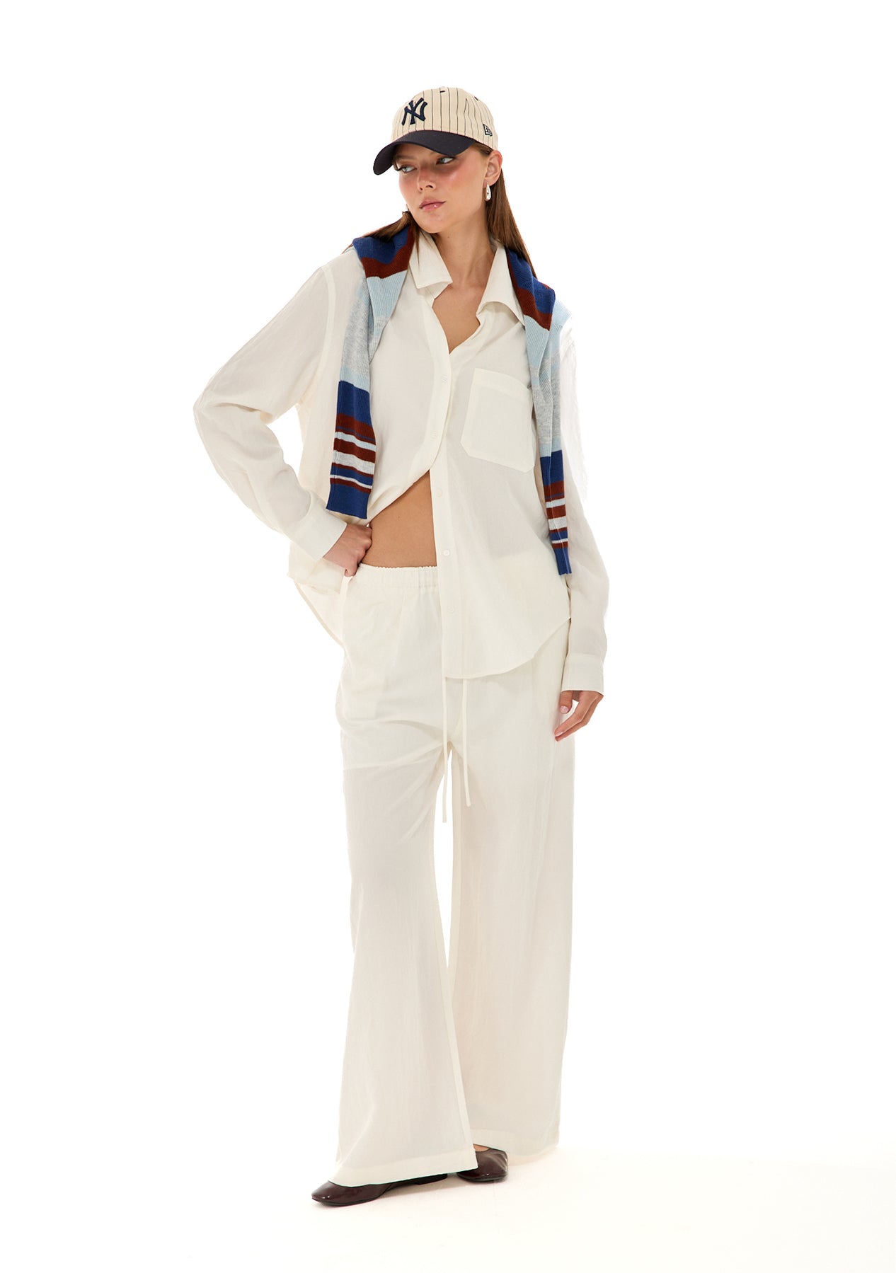 מכנסי מיי | לבן