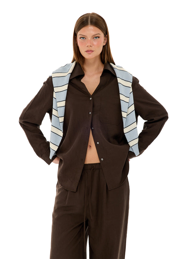 חולצת מיי | חום