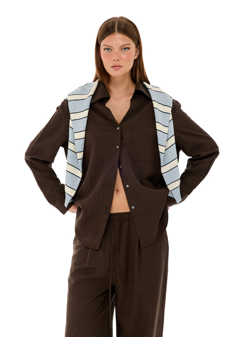 חולצת מיי | חום