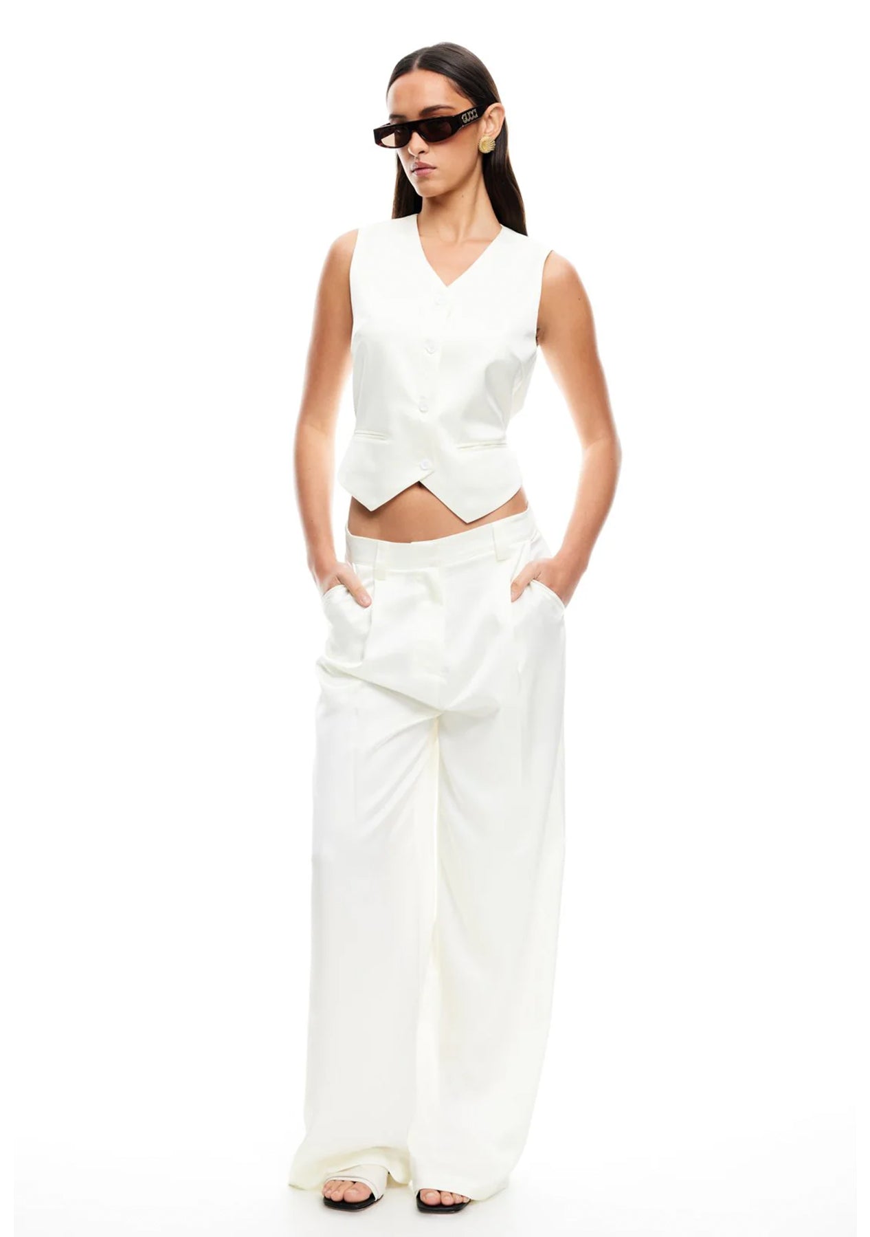 מכנסי קנדי | לבן - 