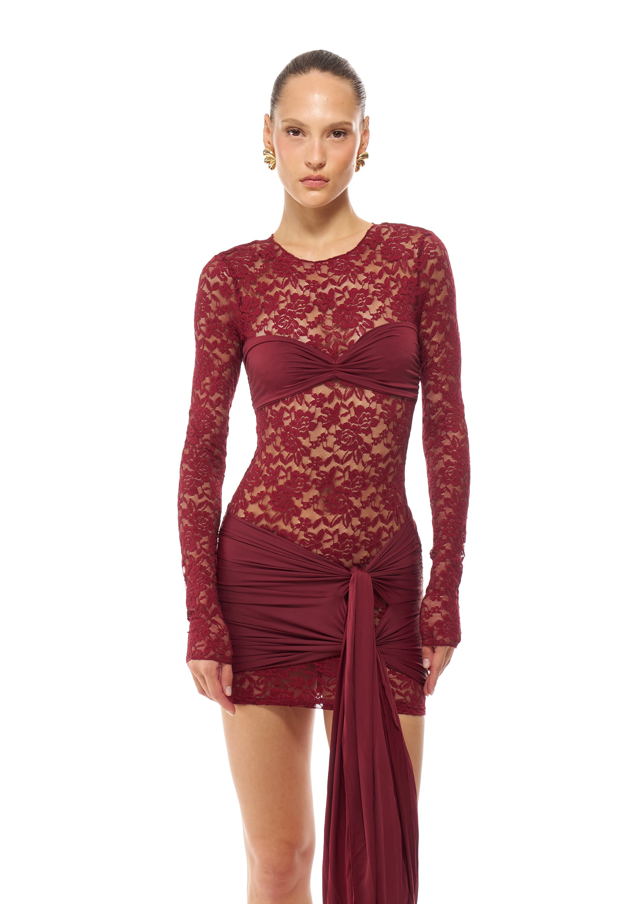 שמלת אוליבר | בורדו