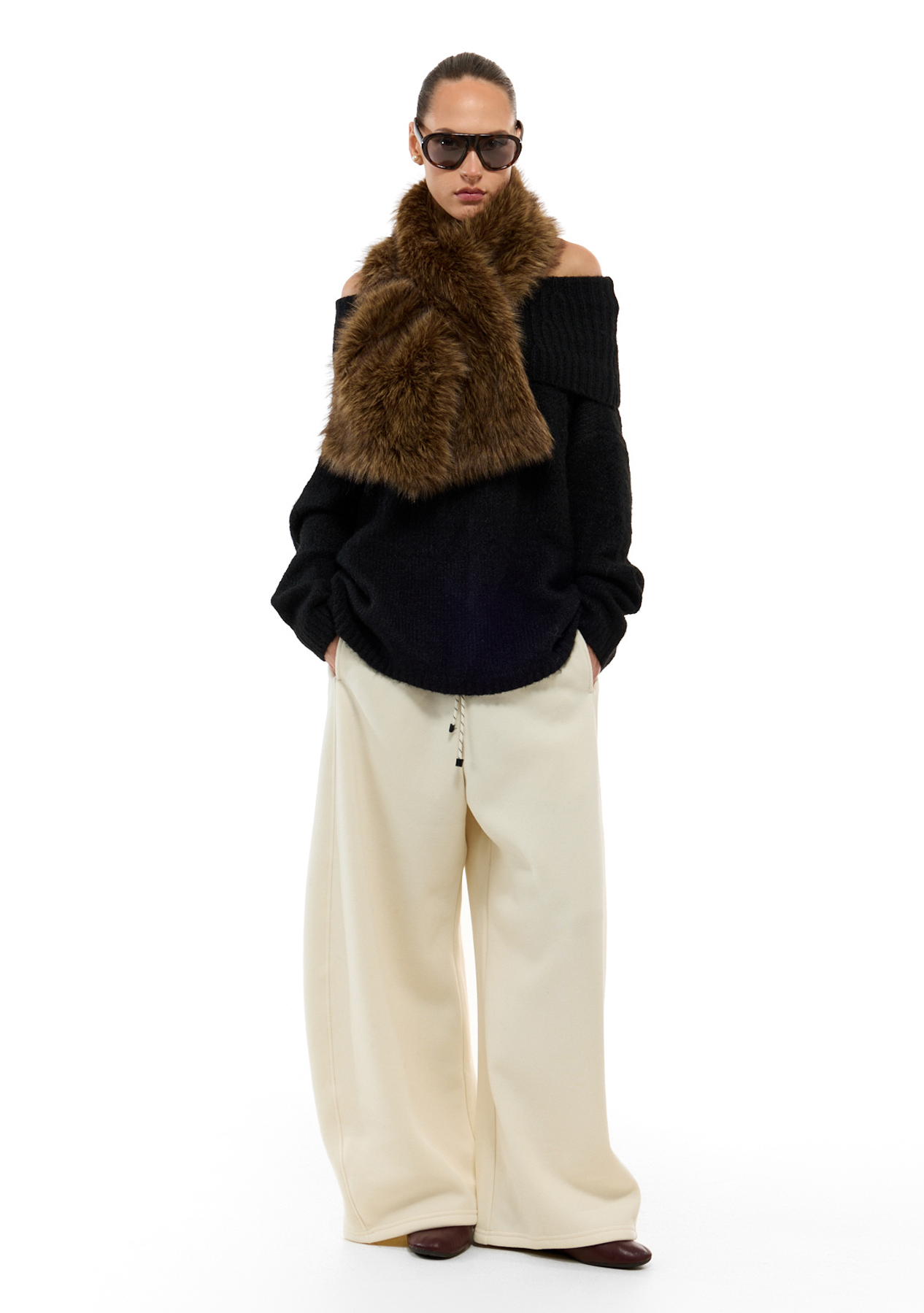 מכנסי לוסיאן | שמנת