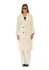 מעיל אלסה | לבן