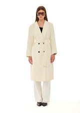 מעיל אלסה | לבן