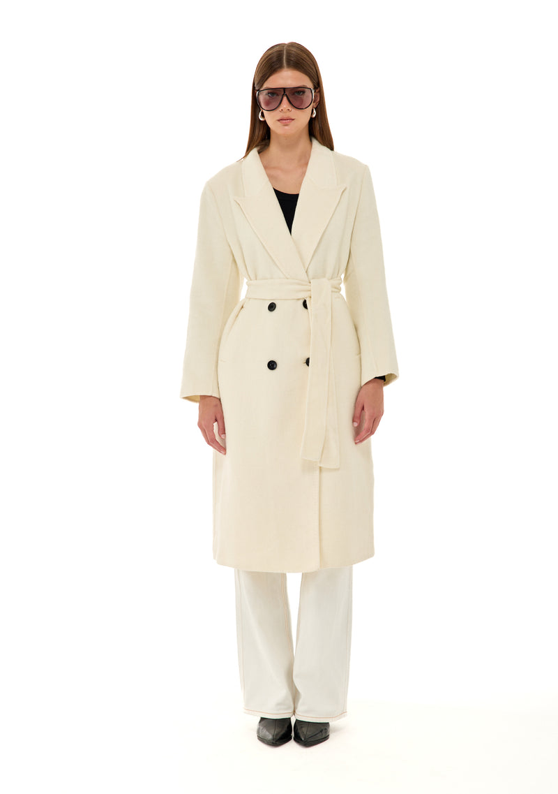 מעיל אלסה | לבן