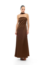 שמלת קלריס | חום