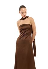 שמלת קלריס | חום