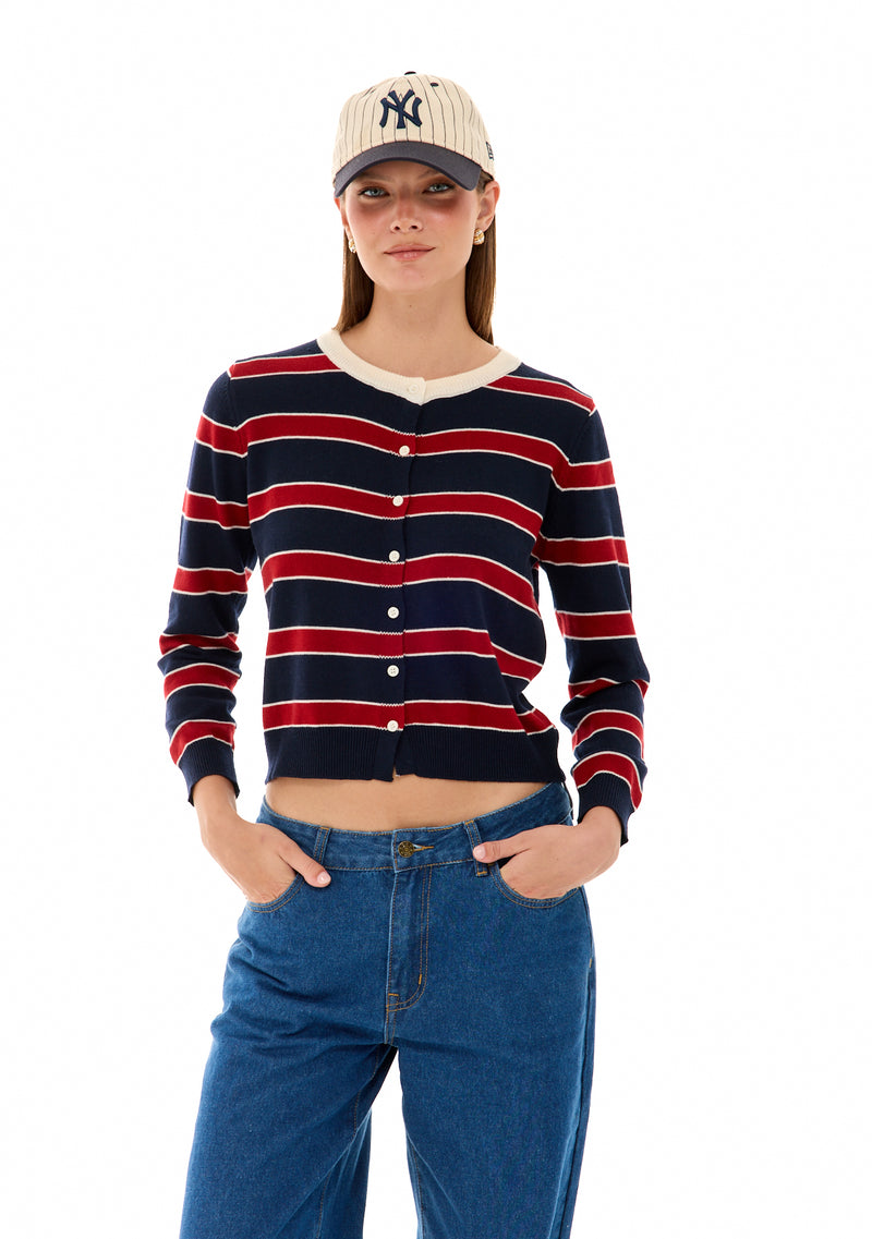 סריג בל | נייבי פסים