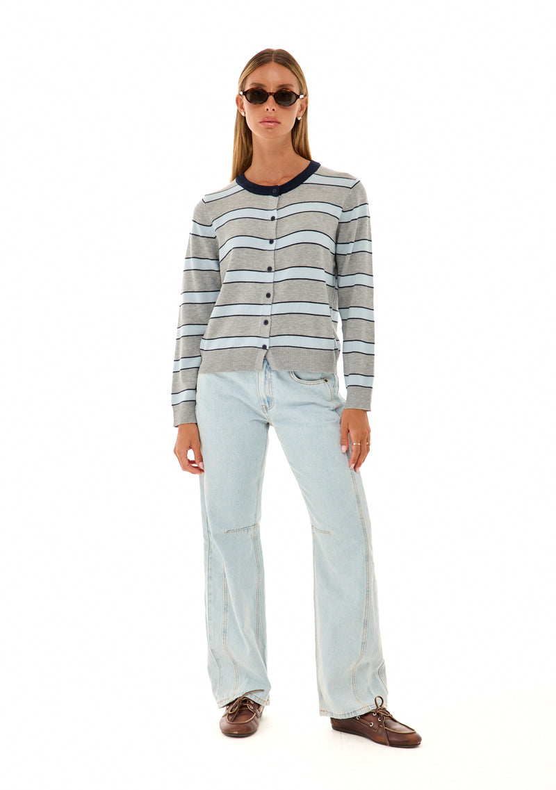 סריג בל | אפור פסים