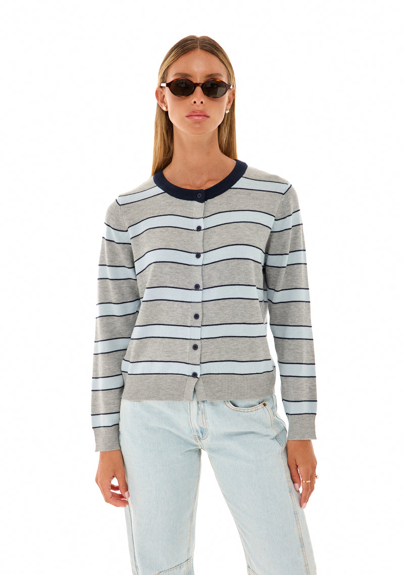 סריג בל | אפור פסים