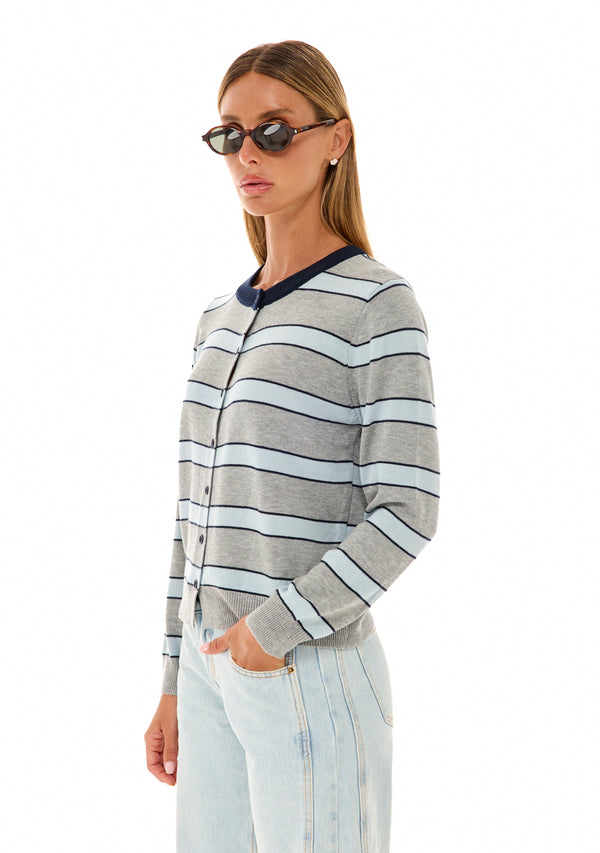 סריג בל | אפור פסים