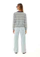 סריג בל | אפור פסים