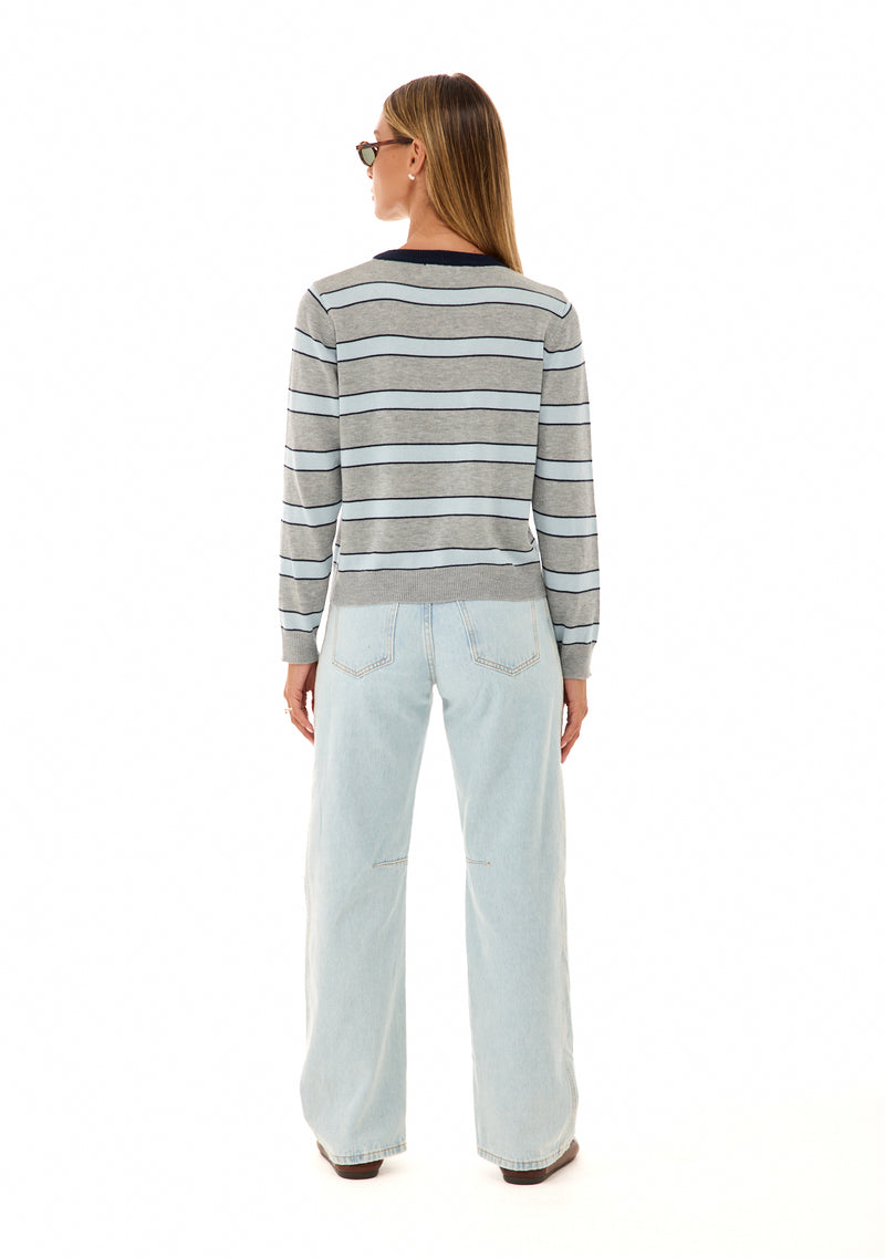 סריג בל | אפור פסים