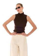 חולצת טרזה | חום