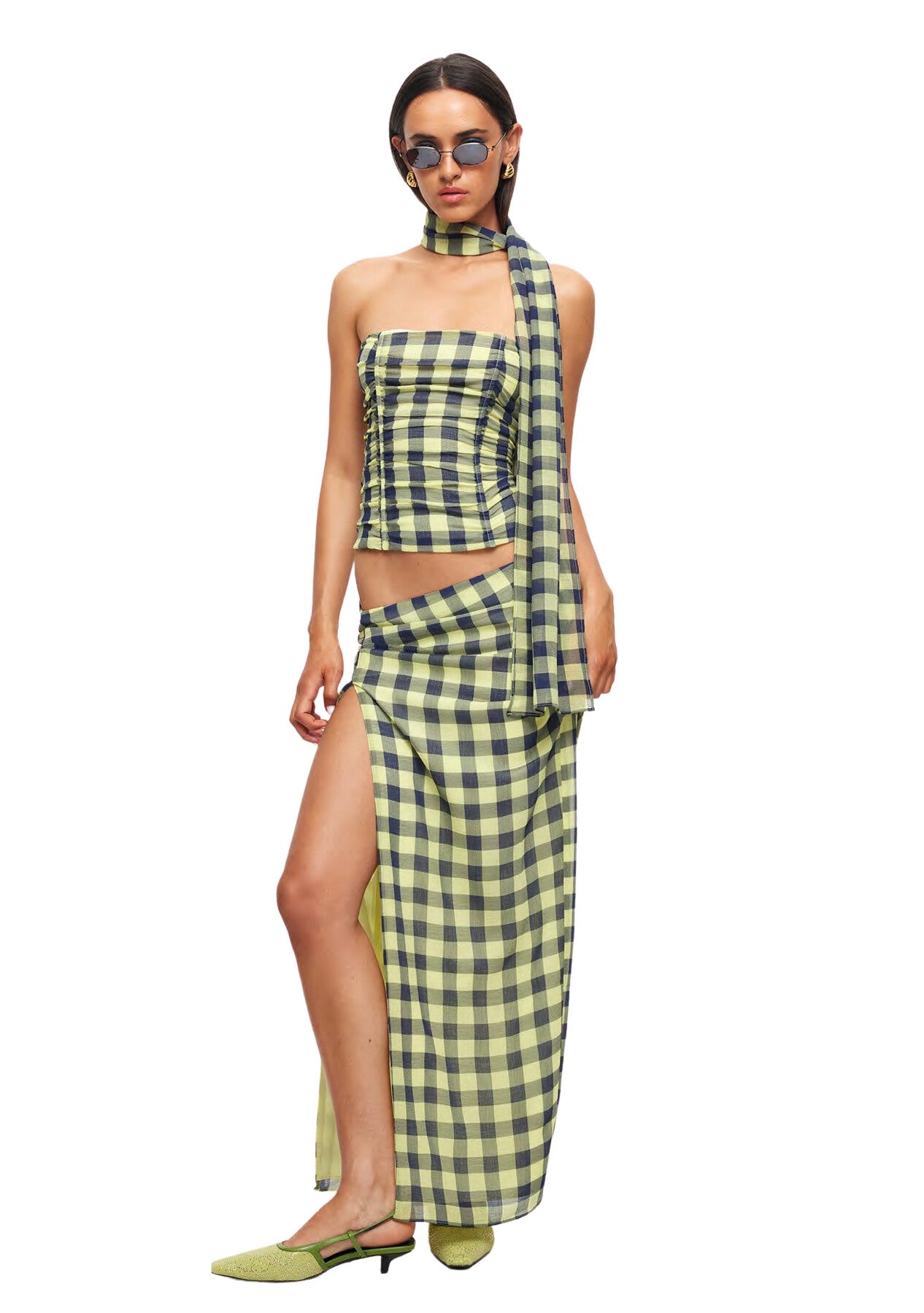 חצאית אלודי | משבצות - 