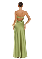 שמלת שארלוט | ירוק תפוח