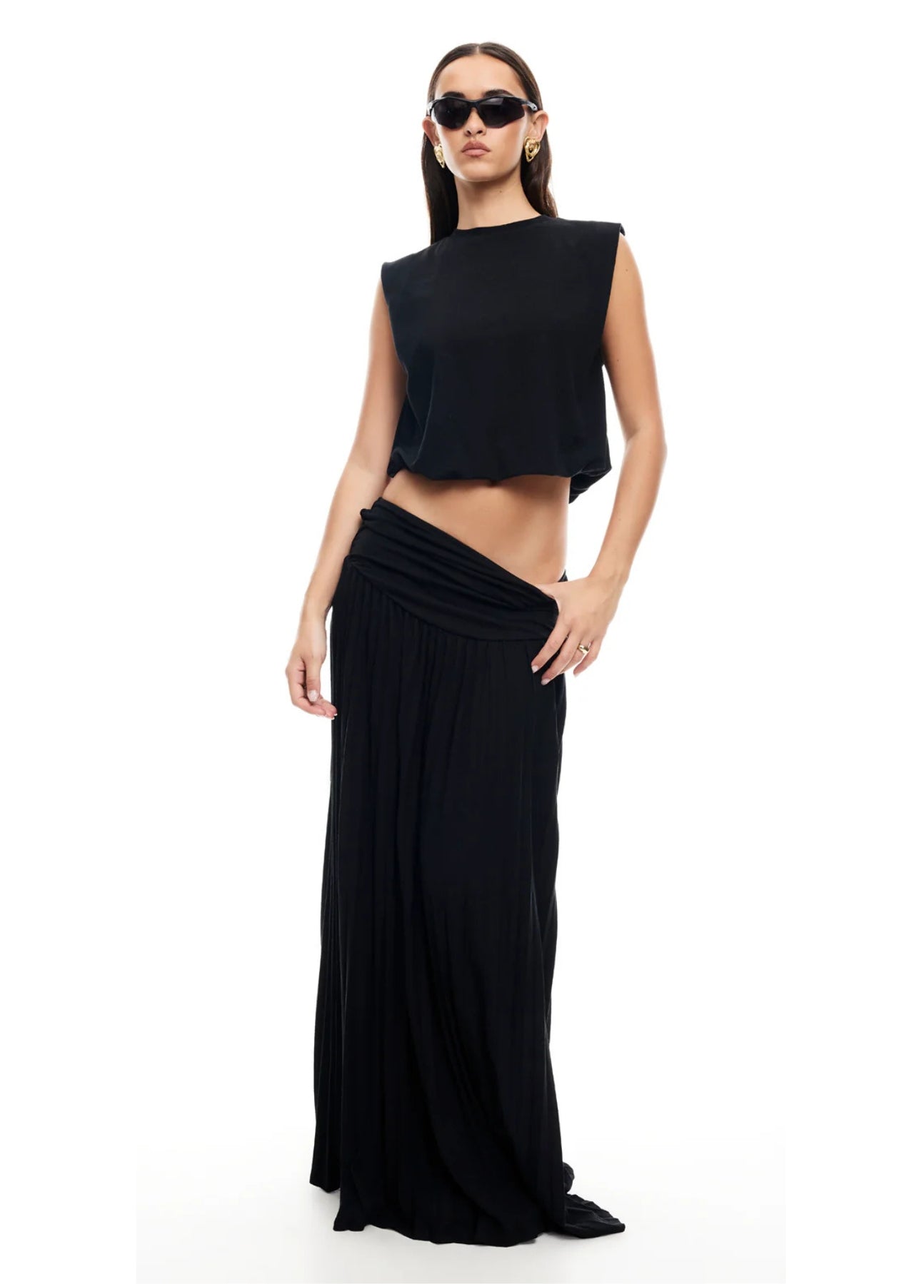 טופ אוליביה | שחור - 