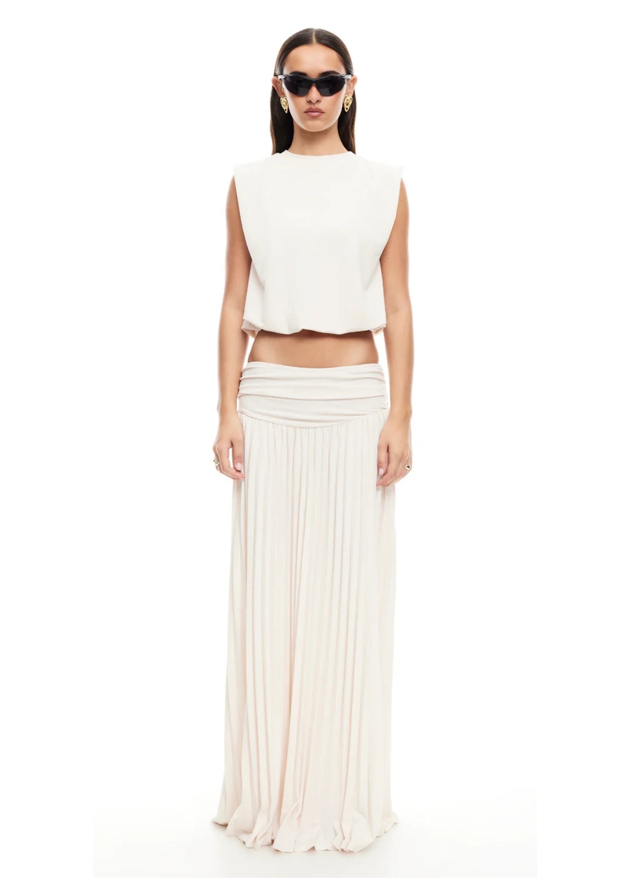 חצאית אוליביה | שמנת