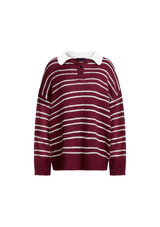 סריג דומיניק | בורדו פסים