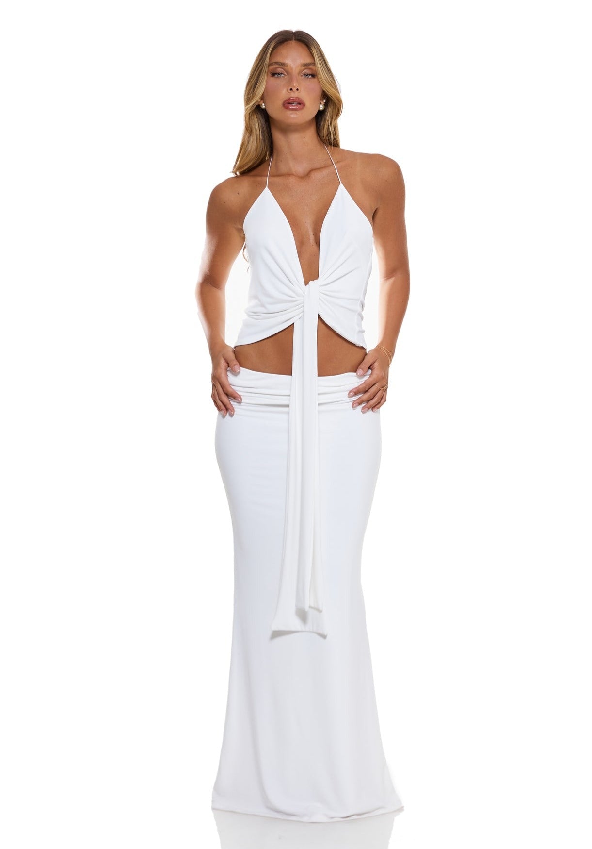 חצאית טרז | לבן - 