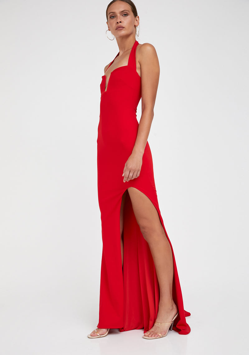 שמלת מקסי דסטני | אדום