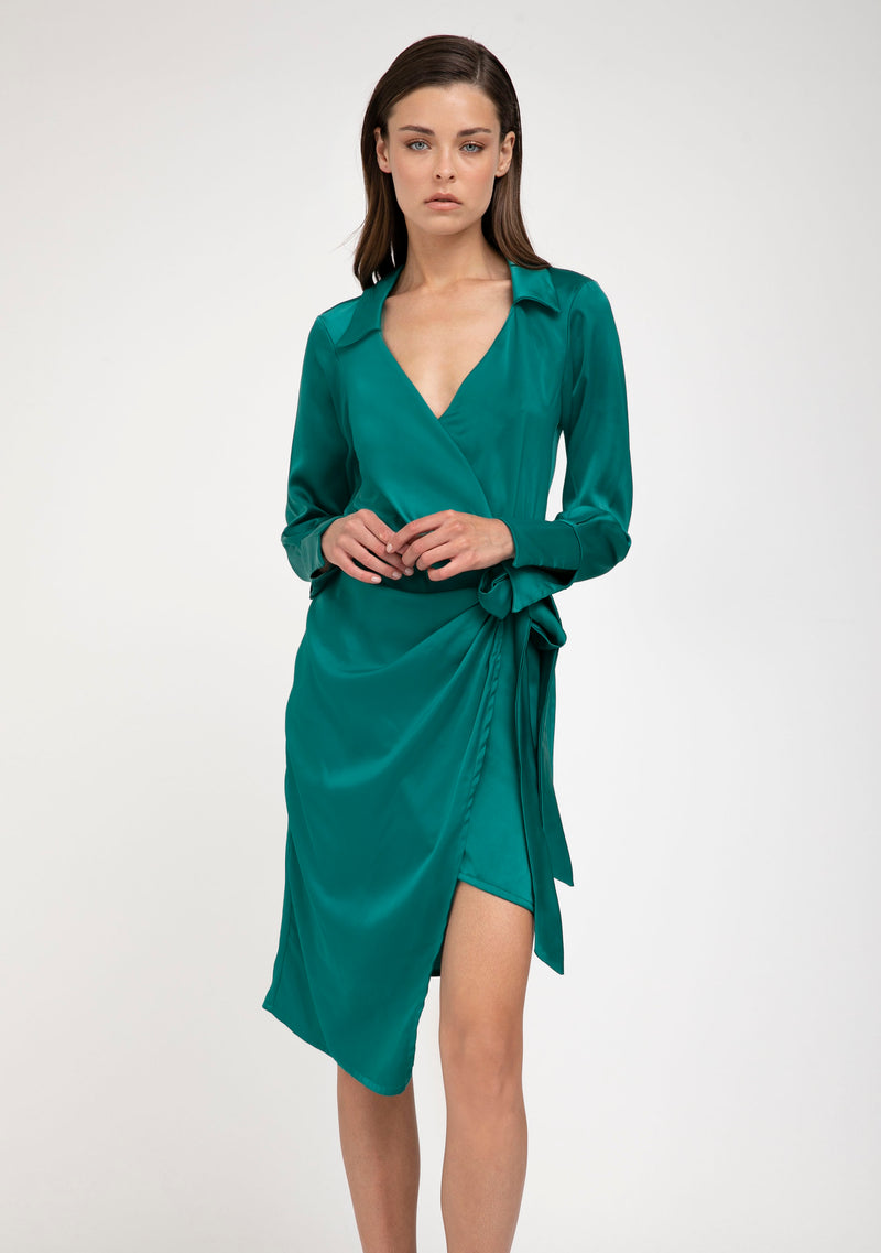 שמלת ניל | ירוק בקבוק