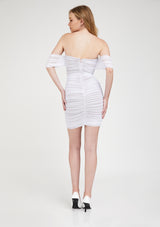 שמלת איידן מיני | לבן